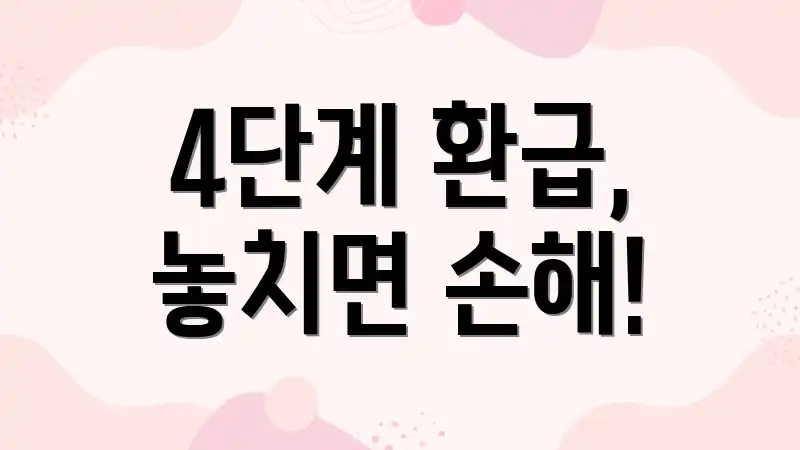 4단계 환급, 놓치면 손해!