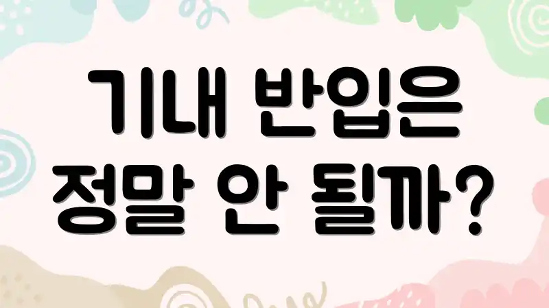 기내 반입은 정말 안 될까?