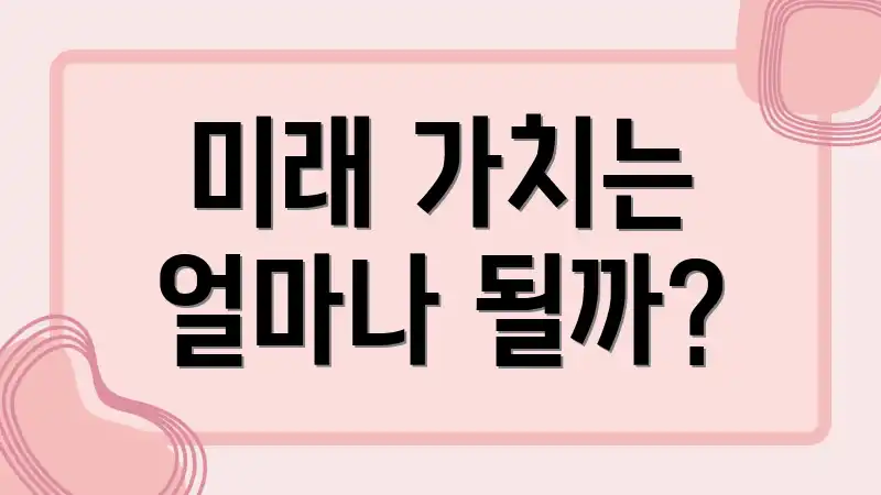 미래 가치는 얼마나 될까?