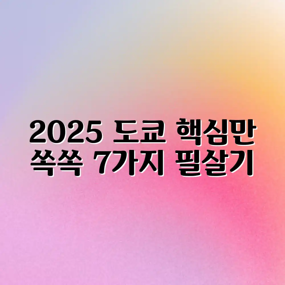 2025 도쿄 여행 필살기 7가지